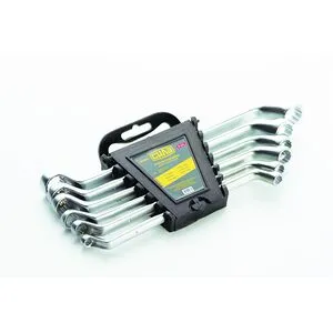 Набор ключей накидных двусторонних CrV 6х7,8х9,10х11,12х13,14х15,16х17мм (6шт.), СИЛА 201334