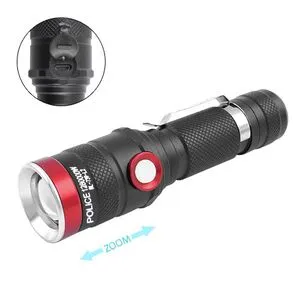 Фонарь Police 739-L2, ЗУ microUSB, 1х18650, zoom, зажим, Box (739-L2)