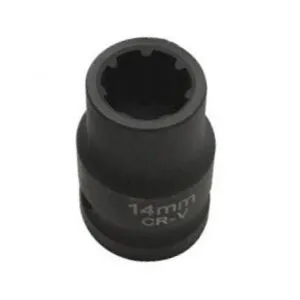 Насадка 1/2" 14mm 7-угольная к тормозным суппортам, QS70014 QUATROS