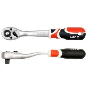 Трищатка квадрат 1/2 ", L = 255 мм, 72T, изогнутая ручка, YT-0732 YATO