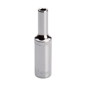 Головка шестигранная удлиненная 1/4", 4мм, Cr-V. STORM, INTERTOOL ET-0452
