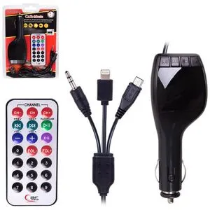 Модулятор FM A5 12-24v +кабель+зарядка 09299 (A5)