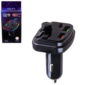 Модулятор FM 5в1 M11 12-24v Bluetooth (M11)