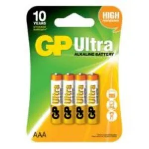 Батарейка GP ULTRA ALKALINE 1.5V 24AU-U4 лужна, LR03, ААА
