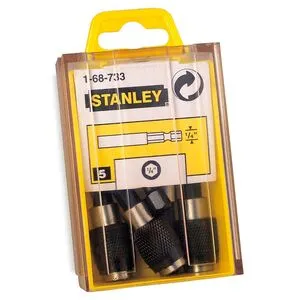 Держатель бит 60 мм магнитный с фиксатором 5 шт. (блистер) STANLEY 1-68-733