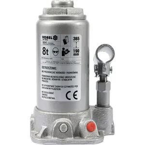 Домкрат гидравлический cтовбцевий F = 8 т, раб. высота-190-365 мм, 80042 VOREL