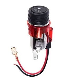 Прикуриватель с подсветкой в планку 12V RED 10019 12V RED