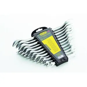 Набор ключей рожковых CrV 6-23, 24x27, 25х28, 30х32мм (12шт), СИЛА 201237