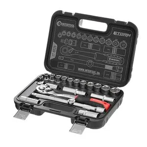 Набор инструментов 1/2", 20ед., Cr-V, ET-8020 INTERTOOL