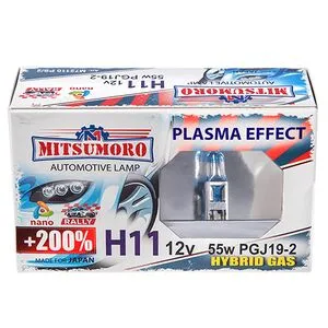 Автолампа MITSUMORO Н11 12v 55w PGJ19-2 v 2 +200 plasma effect
