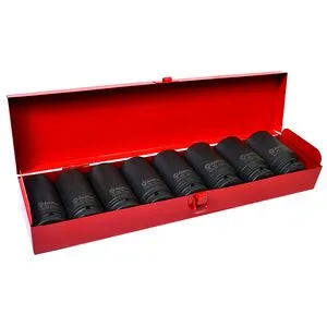 AmPro. Набор длинных ударных головок 3/4" 26-38мм, 8 предметов (A5625)