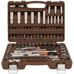 Набор инструмента 4-32мм 1/4" и 1/2"DR, 108 предметов, OMT108S Ombra