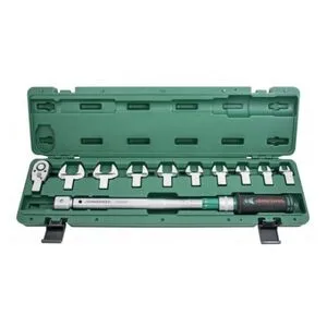 Динамометрический ключ 1/2"DR 40-200 НМ со сменными насадками 13, 14, 15, 17, 19,22, 24, 27, 30MM рожковые, T30200NS JONNESWAY