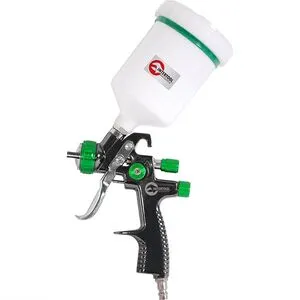 LVLP GREEN NEW Професс. краскопульт 1.3мм, в.пласт.бачок 600мл., mах 1.5 (PT-0132 Intertool)