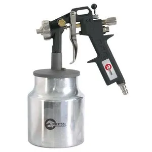 Краскопульт пневматический, ф. 1.5мм, Н/Б. 1000мл. 3.5-7Bar (PT-0211 Intertool)