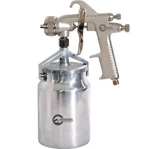 HP RED PROF Краскопульт 1.8 мм, ніжн.мет.бачок 1000мл., PT-0222 INTERTOOL