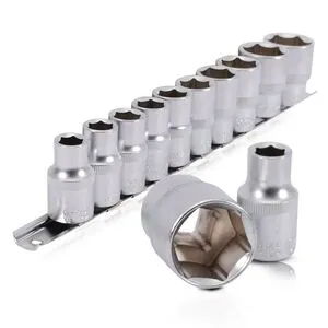 Набор головок на планке 10,11,12,13,14,15,17,19,22,24. - 1/2", 10ед. (ET-6011 Intertool)