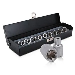 Набор головок TORX 9шт, E10-E24, 1/2" (ET-6014 Intertool)