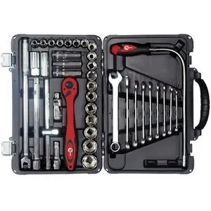 Профессиональный набор инструмента 39ед., 1/2", Cr-V (ET-7039 Intertool)