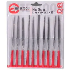 Набор надфилей 10шт/упак., 140мм. (HT-3708 Intertool)