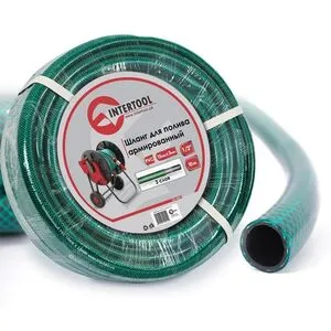 Шланг для поливу 3- х шаровий 1/2", 10м, армований PVC, GE-4021 INTERTOOL