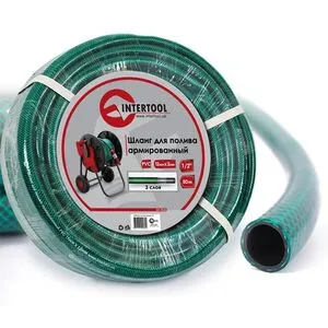 Шланг для полива 3-х слойный 1/2", 50м, армированный PVC (GE-4026 Intertool)