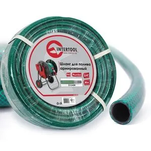 Шланг для полива 3-х слойный 3/4", 50м, армированный PVC (GE-4046 Intertool)