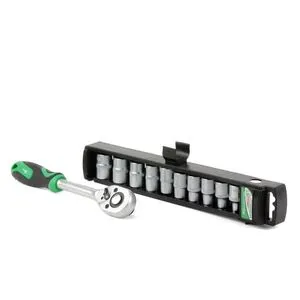 Набор головок 10шт. 1/2"-8,10,12,13,14,15,16,17,18,19 мм трещеткой (ET-6013 Intertool)