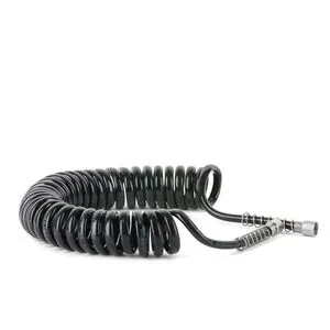 Шланг для аэрографа спиральный, полиуретан 6*4 мм, 3 м, 1/8"-1/8" (PT-1750 Intertool)