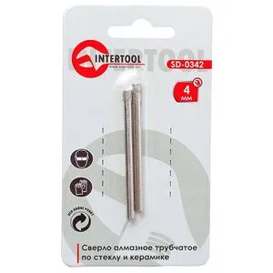Коронка трубчатая по стеклу и керамике 4 мм (SD-0342 Intertool)