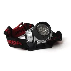 Фонарь налобный светодиодный, четыре режима работы, 19 LED, батарейки 3 ААА. (LB-0301 Intertool)