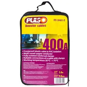 Прикуриватель PULSO 400А 3,0м с блоком защиты в чехле