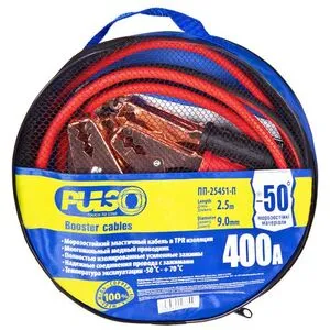 Прикуриватель PULSO 400А (до -50С) 2,5м в чехле