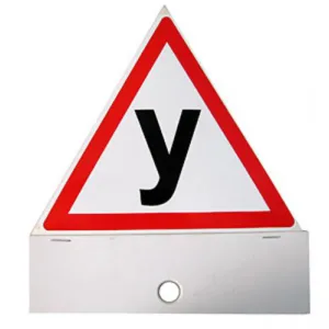 Наклейка знак У 100