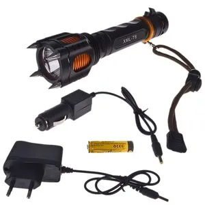 Ліхтарик діодний Police 12V X007 / 855-T6, акумулятор, 18650, шипи, ніж (X007 / 855-T6)