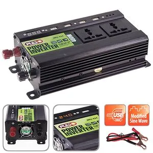 У граф. напруги PULSO / IMU 424 / 24V-220V / 400W / 4USB-5VDC2.0A / LED / мод.волна / клеми (IMU-424)