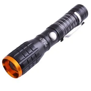 Фонарь Police 5811, zoom, 1xAA, зажим (5811)
