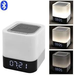 Bluetooth-колонка DY28, c функцией PowerBank, светильник (сенсорный), часы, будильник (DY28)