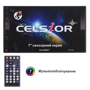 Двухдиновый мультимедийный центр с 7" TFT сенсорным дисплеем  Celsior CSW-197A Android GPS (Celsior CSW-197A 2DIN)