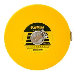 Рулетка стекловолокно 50м×13мм, SIGMA 3831501