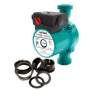 Насос циркуляц 100Вт Hmax 6м Qmax 50л/мин Ø1½" 180мм зел + гайки Ø1", WETRON 774332