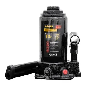 Домкрат гидравлический бутылочный mid 10т H 195-375мм, SIGMA 6105101