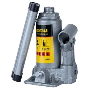 Домкрат гидравлический бутылочный 2т H 148-278мм Standard, SIGMA 6106021