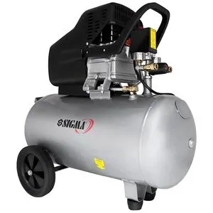 Компресор одноциліндровий 1.8кВт 230л/хв 8бар 50л (2 крана), SIGMA 7043141