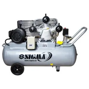 Компресор ремінний W 380В 3кВт 610л/хв 10бар 135л 2 крана, SIGMA 7044711