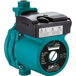 Насос для повыш давл 123Вт Hmax 9м Qmax 25л/мин Ø¾" 160мм + гайки Ø½"3.0, LEO 774741