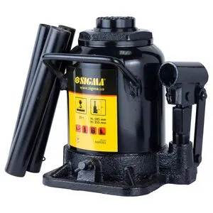 Домкрат гидравлический бутылочный низкопрофильный 20т H 185-355мм, SIGMA 6101211