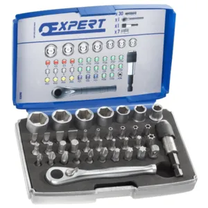 Набор бит+головок+аксессуары 39 ед., E131705 Stanley Expert