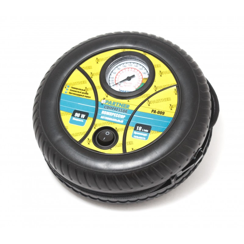 Компрессор поршневой автомобильный 12V Partner, PA-009 Partner
