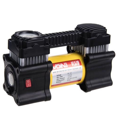Компрессор автомобильный VOIN VL-570 150psi/15A/40л/прикур./фонарь